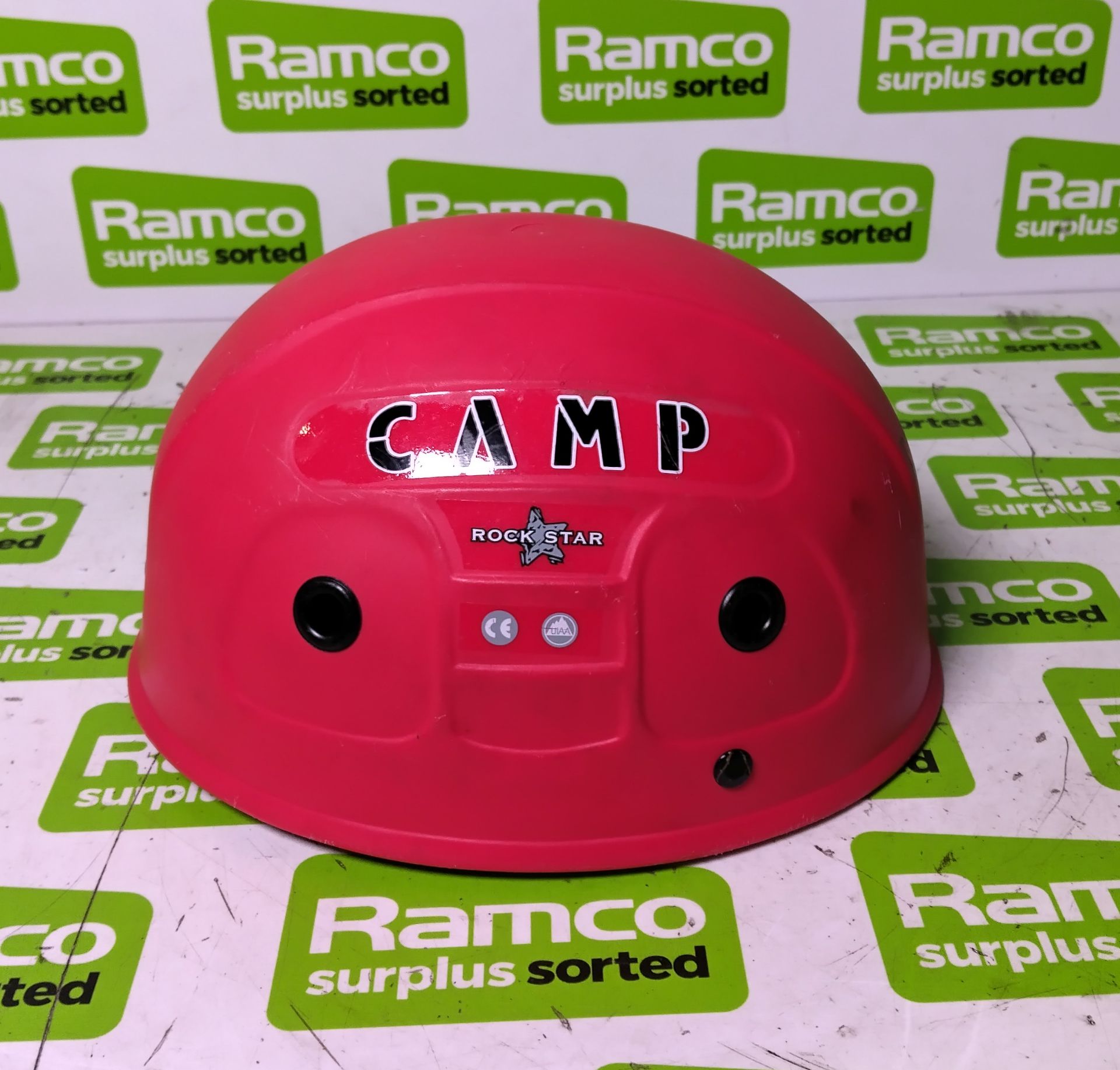 5x Rockstar Camp helmets - red - size: 53-60cm - Image 3 of 4
