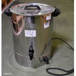 Burco Cygnet MFCT1030 stainless steel 30L manual fill water boiler