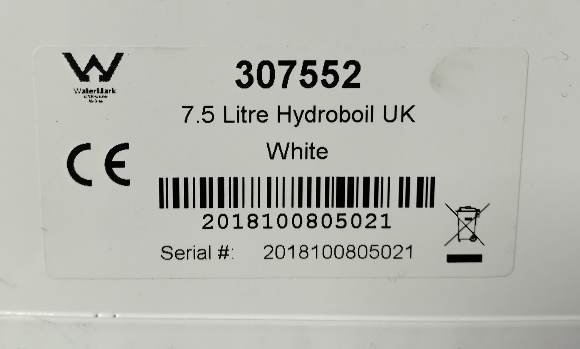 Zip Hydroboil 307552 - water heater 7.5 ltr - 110V - 1500W - W 320 x D 270 x H 580mm - Image 5 of 5