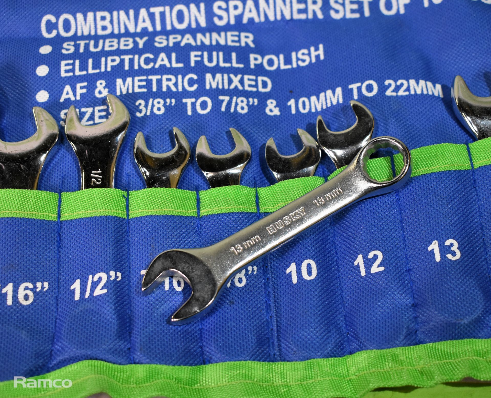 4x 16 Piece CTO150 combination stubby spanner sets - 10mm-22mm & 3/8in-7/8in & more - Image 3 of 8