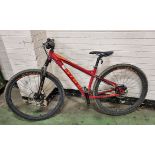 Carrera Hellcat hardtail mountain bike - 16 inch frame size - 29 inch wheels - 3 x 8 Sram drivetrain