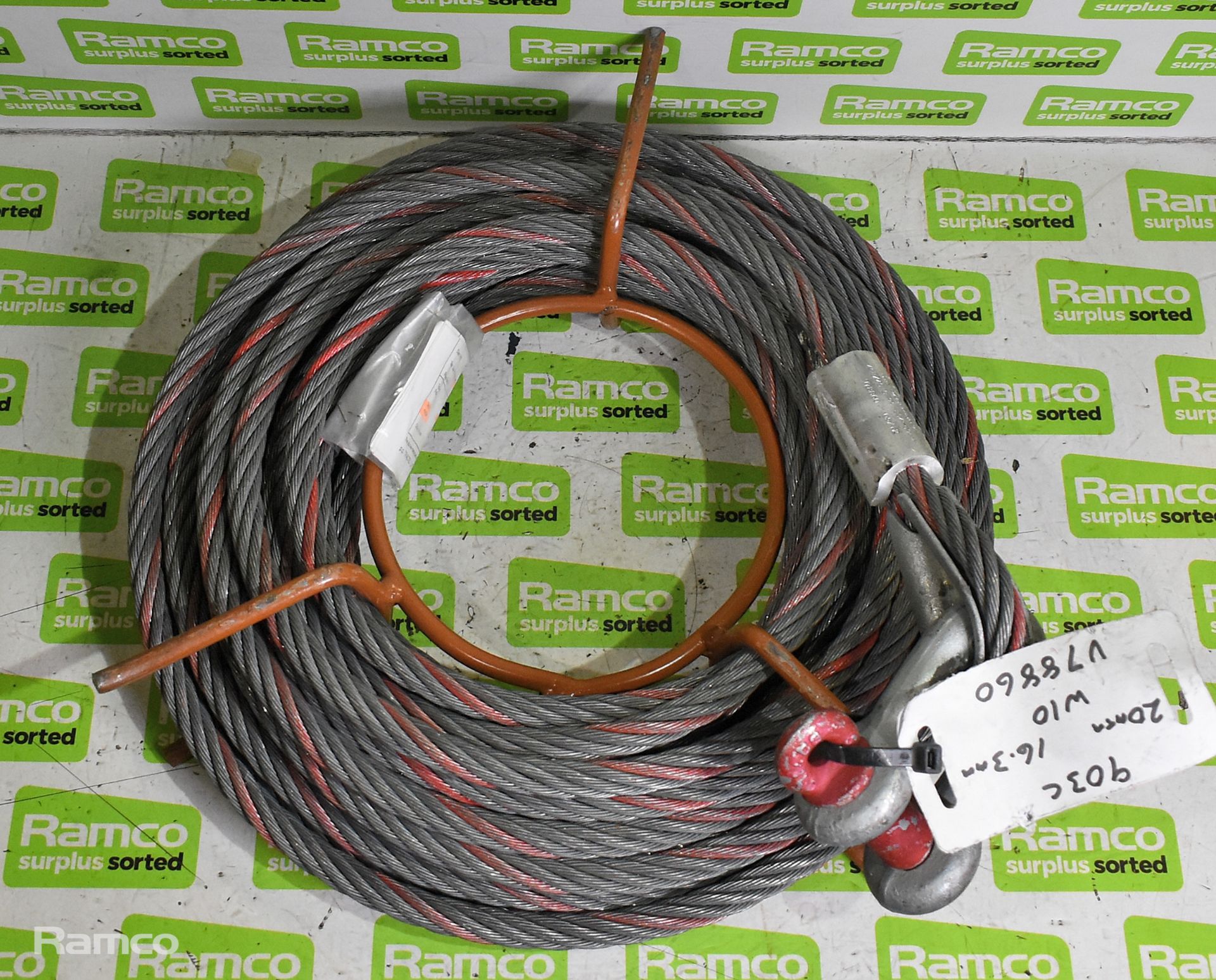 Single eye wire rope - 16.3mm x 20m - Image 2 of 5