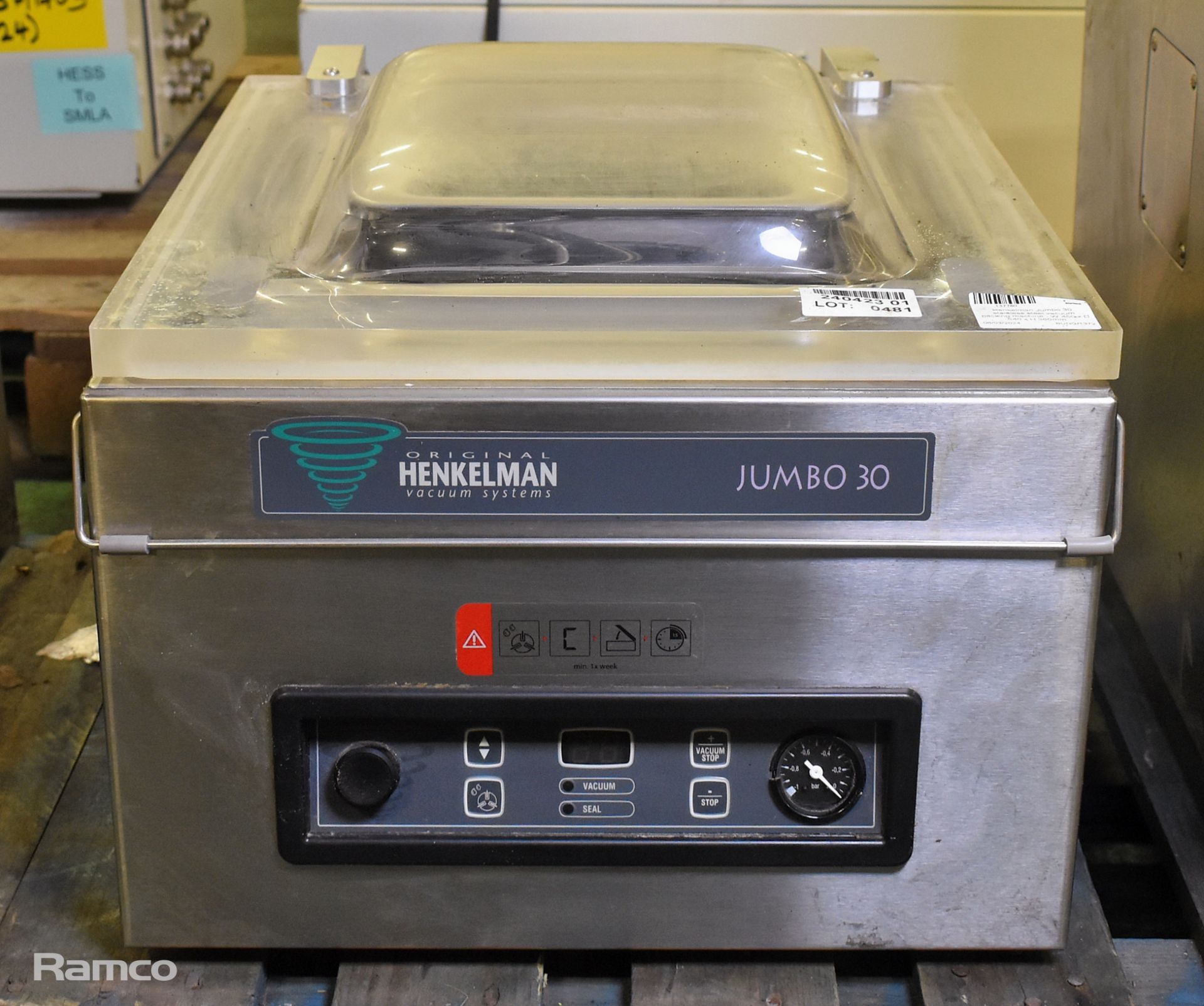 Henkelman Jumbo 30 stainless steel vacuum packing machine - W 450 x D 540 x H 360mm