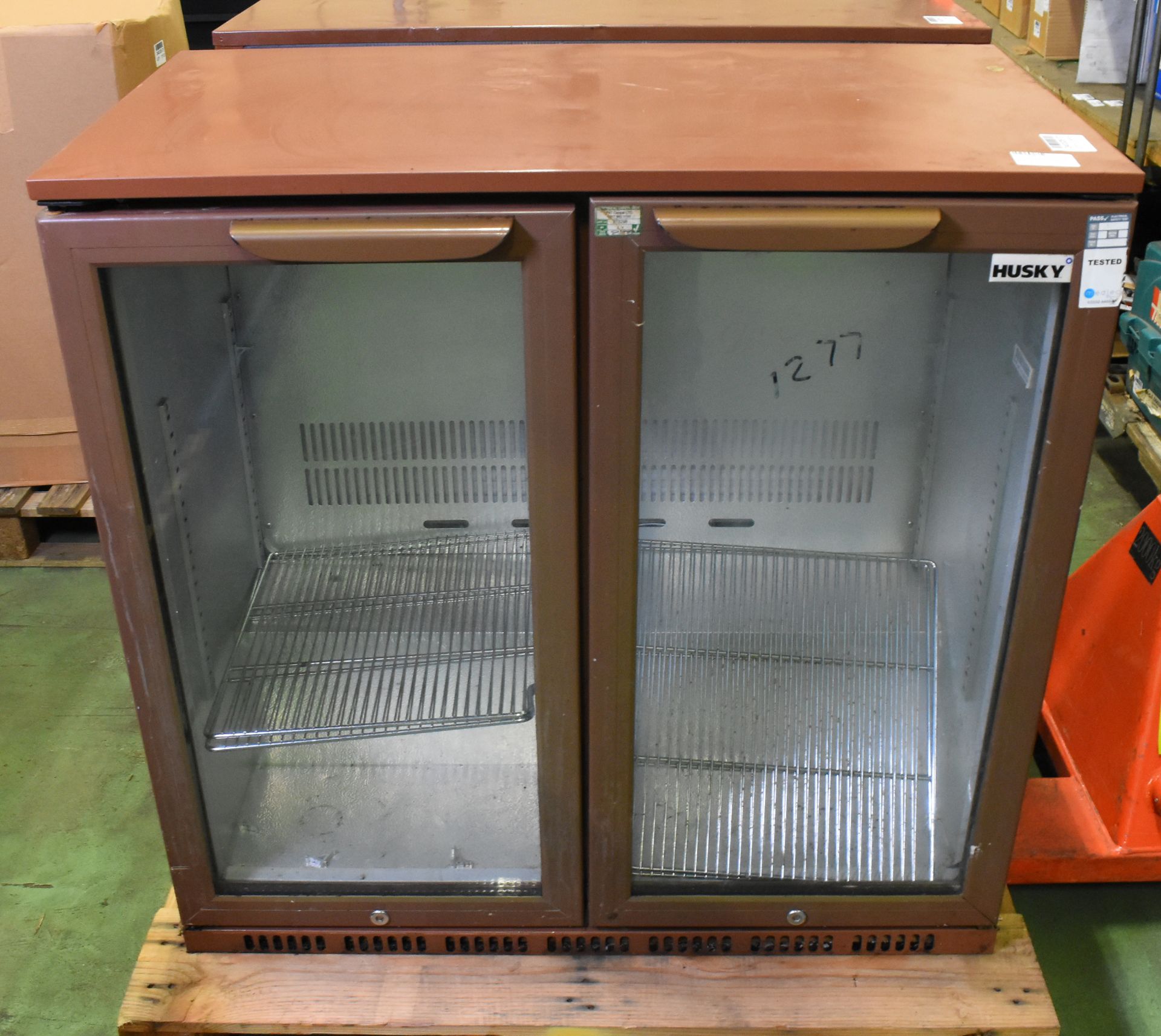 2x Husky double door bottle coolers - see description for details