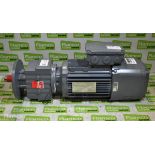 SEW-Eurodrive - RF27 DRN80M4/BE1 - gear electric motor - 1440/108rpm - 0.75kW - 230/400V - 3.5/1.75A