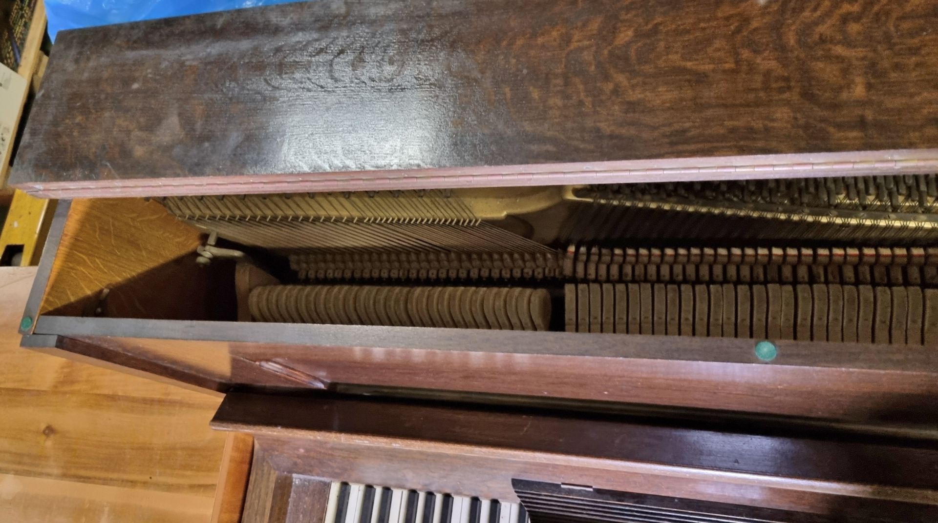 Benson upright piano - Serial No: 3633 or 3623 - W 1450 x D 600 x H 1250mm - Image 8 of 8