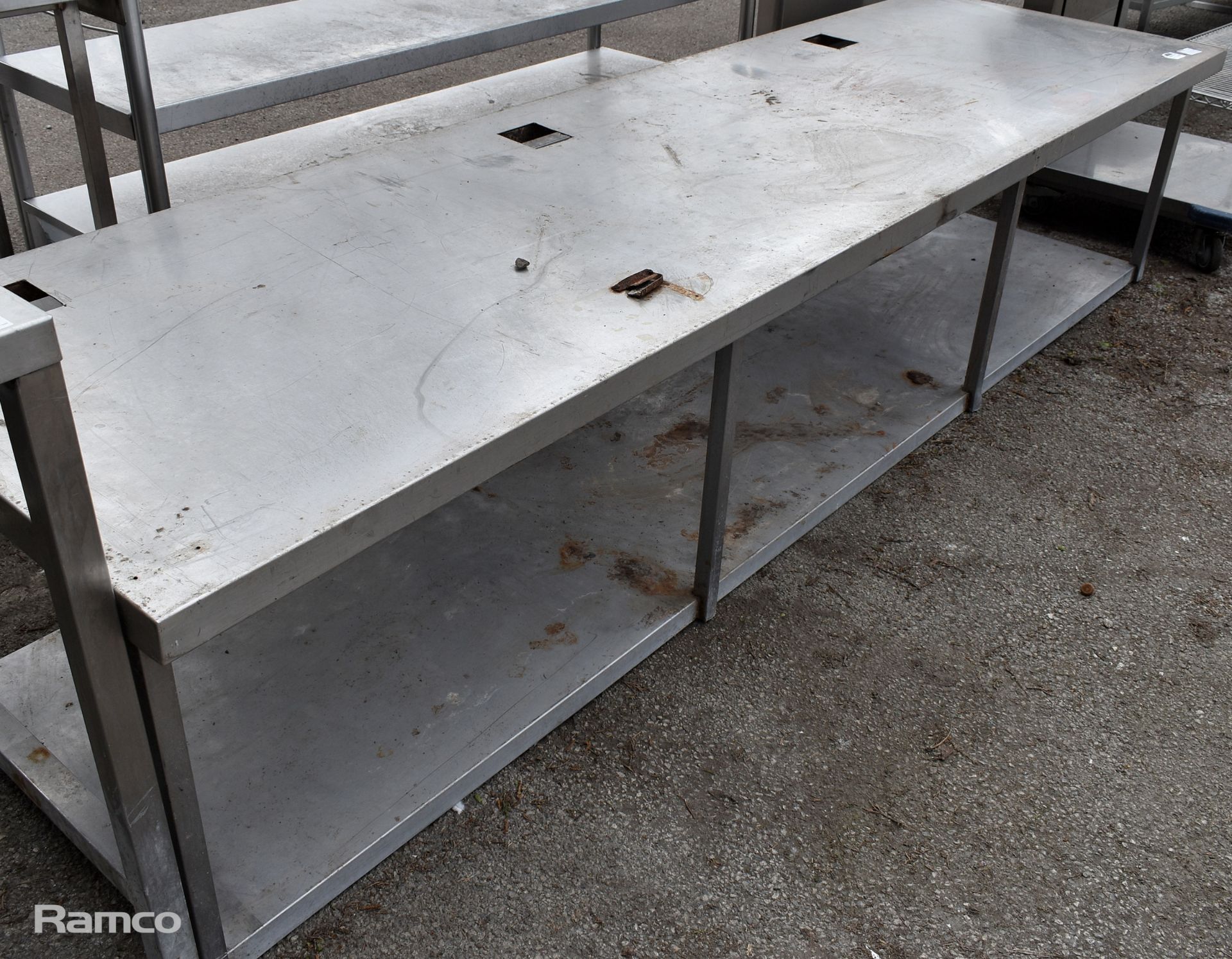 Stainless steel table - W 2850 x D 660 x H 620mm - Image 3 of 4