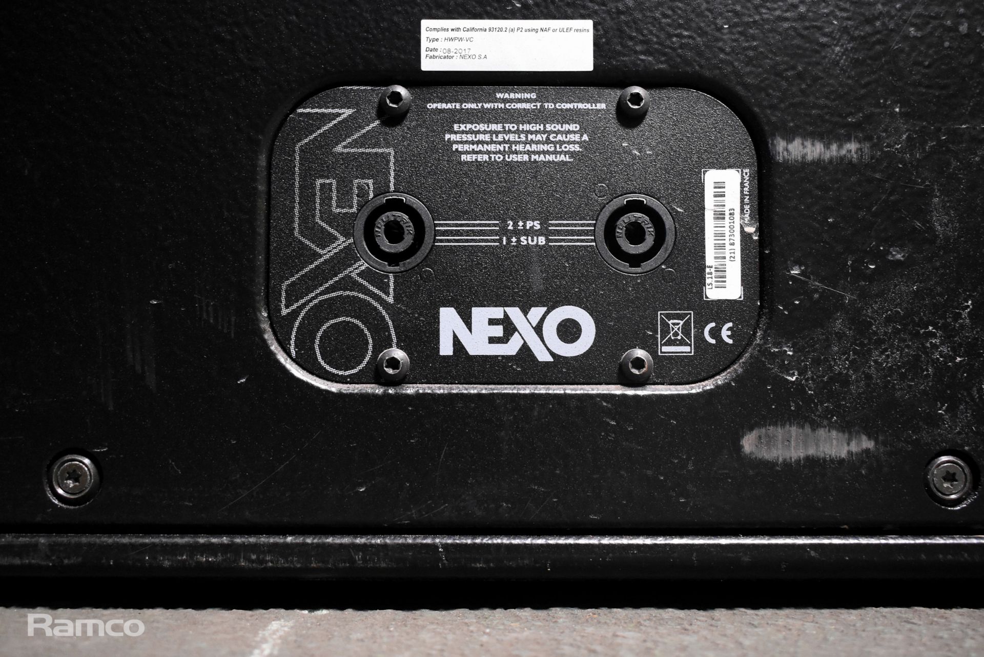 NEXO LS18-E passive subwoofer - Black - Image 4 of 5
