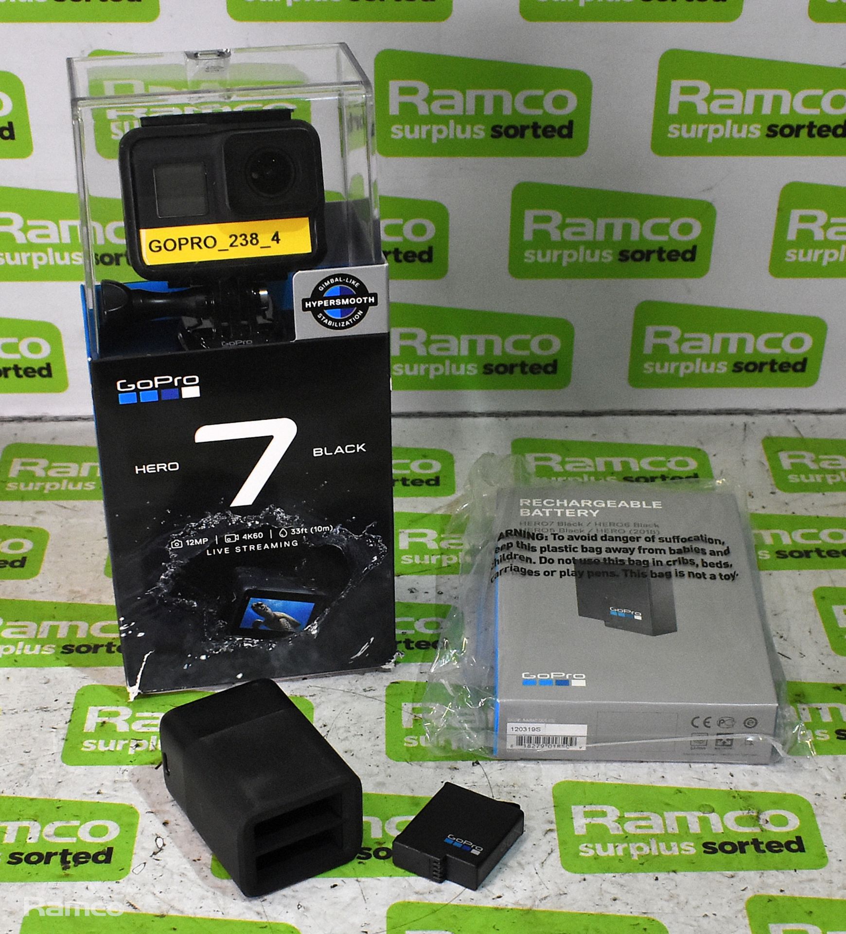 4x GoPro HERO7 - 12MP waterproof digital action cameras with touch screen 4K HD Video - Bild 2 aus 2