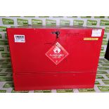 Red flammable and chemical cabinet - W 510 x D 430 x H 380 mm