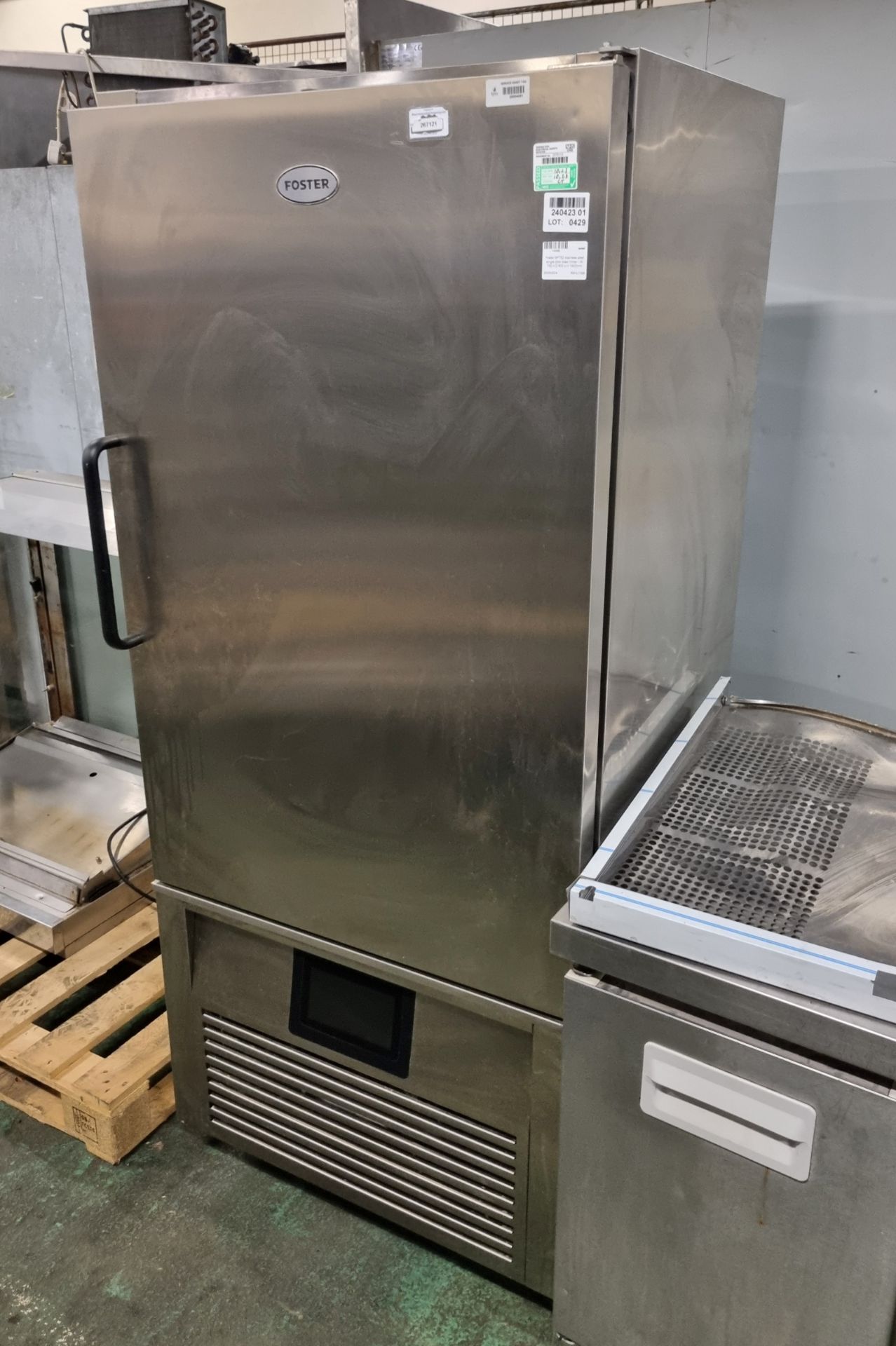 Foster BFT52 stainless steel single door blast chiller - W 760 x D 800 x H 1800mm - Image 2 of 4