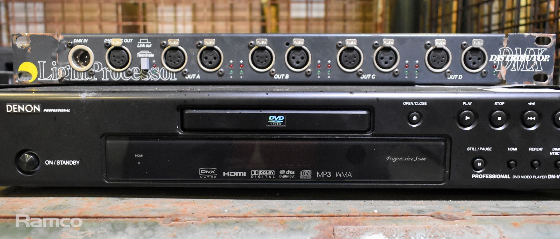 3x Avolites ART2000 12 channel dim modules, Denon DN-V110 DVD/CD player with remote & more - Image 8 of 8