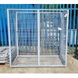 Galvanised mesh cage - W 1860 x D 900 x 1800mm