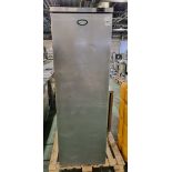 Foster HR410 stainless steel single door upright fridge - W 600 x D 640 x H 1860 mm