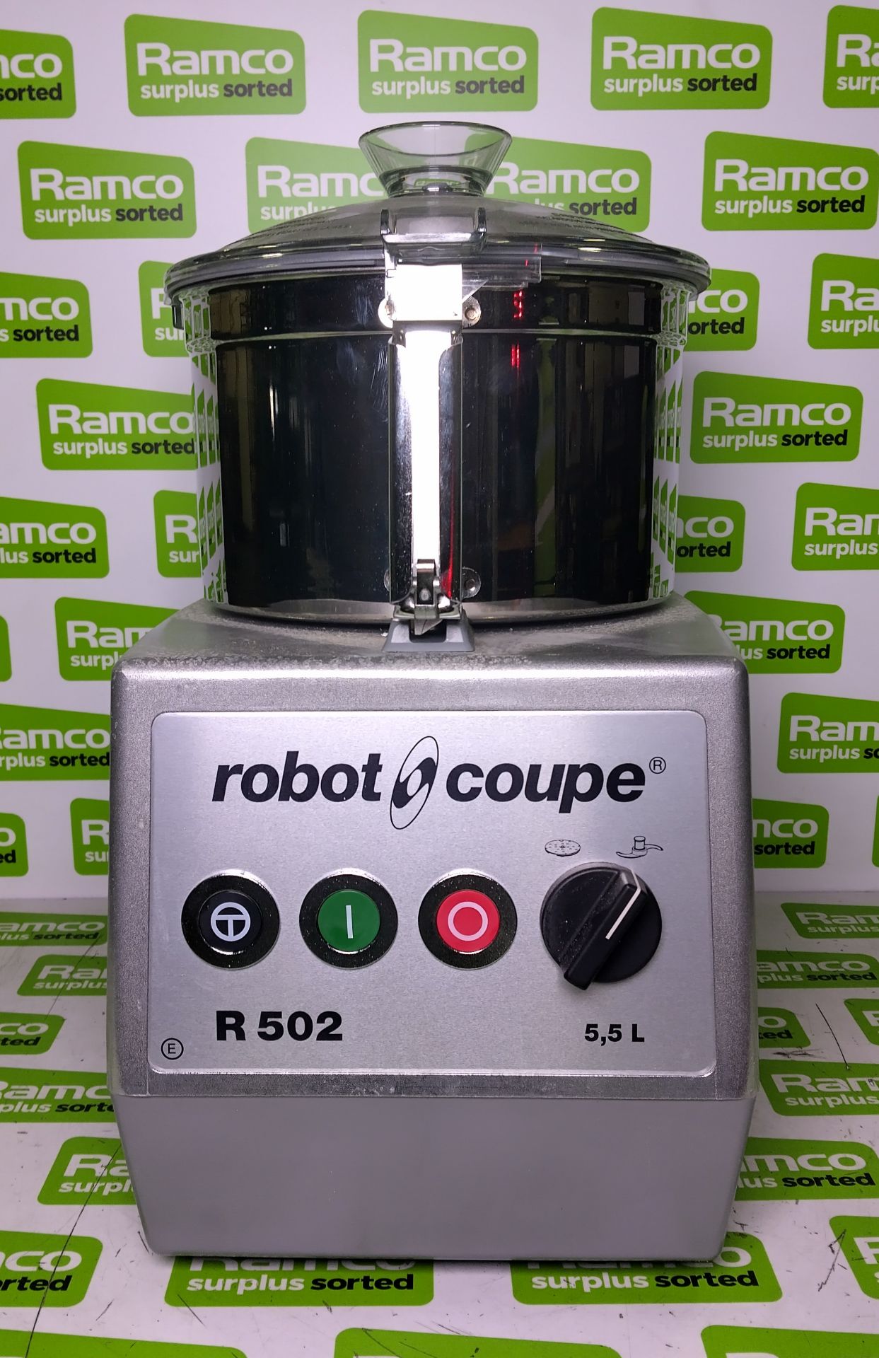Robot-Coupe R 502 - food processor with stainless steel cutter bowl and slicing attachment - 440V - Image 2 of 6
