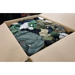 Various types of ex-military clothing The asset shows significant, irreparable damage - 149kg