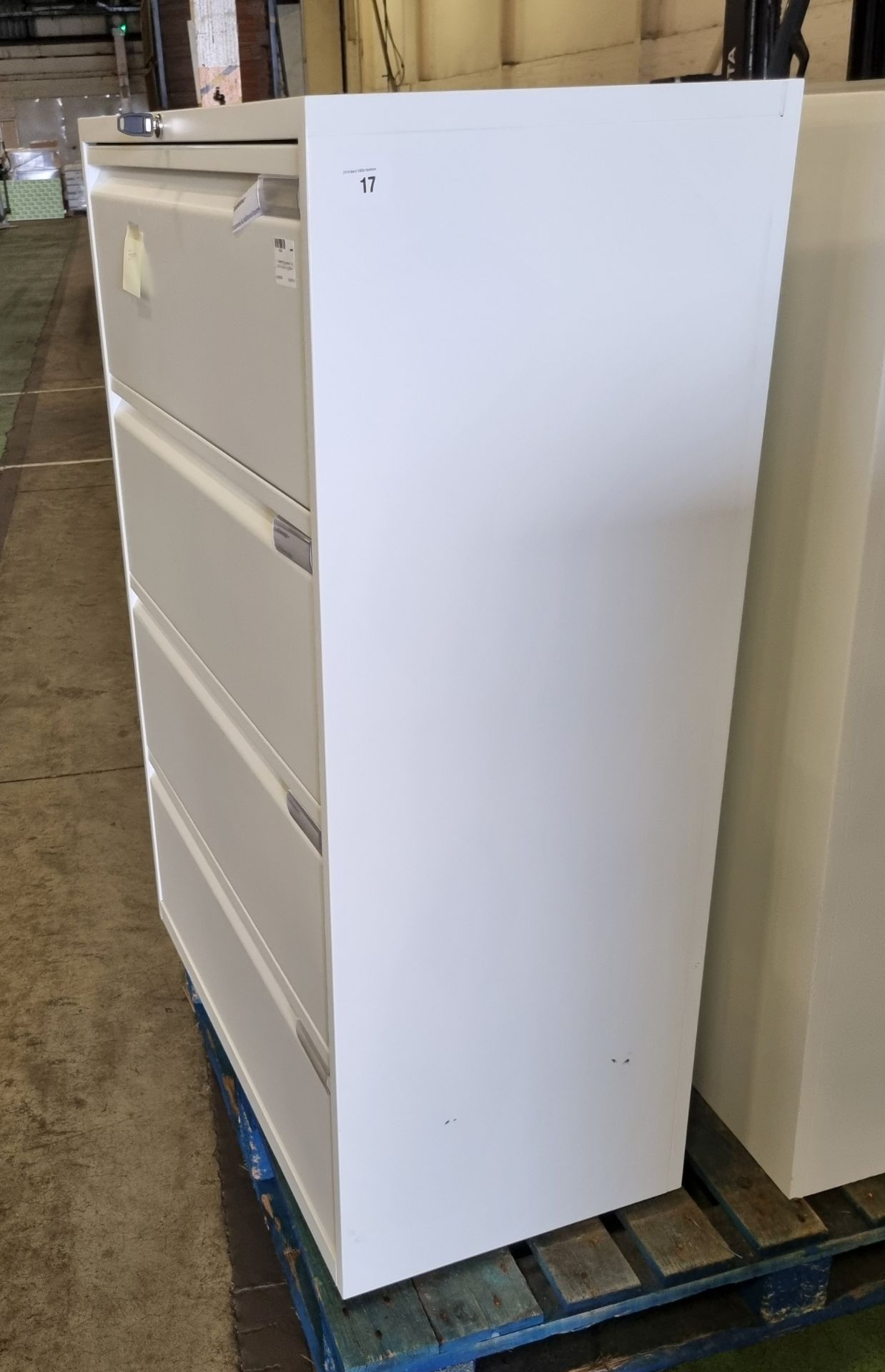 4 drawer filing cabinet - W 900 x D 480 x H 1300mm - Image 2 of 3