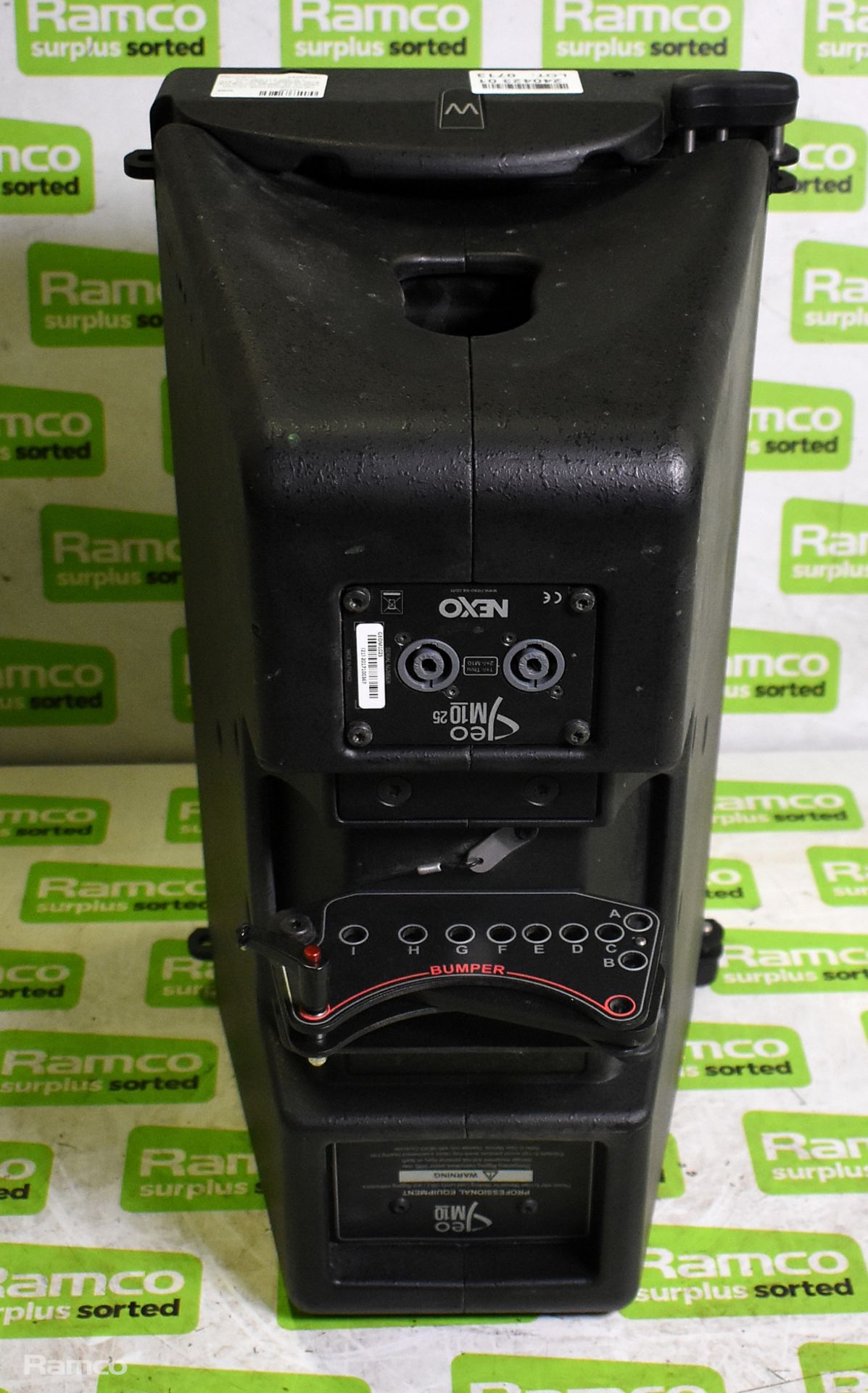 NEXO GEOM1025 10-inch passive 25 degree touring line array speaker - Black - W 310 x D 390 x H 540mm - Image 3 of 7