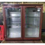 Husky C2H-900-BN-UK-HU double door bottle cooler - W 900 x D 500 x H 880mm