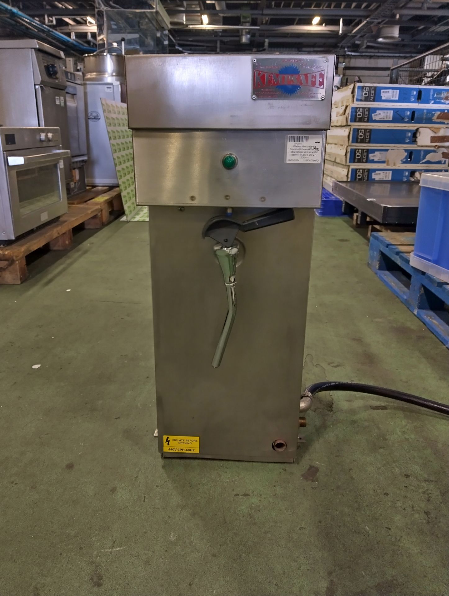 Wathen Marine Catering Equipment Services (WMCES) JEM-30 stainless steel water boiler - W 280