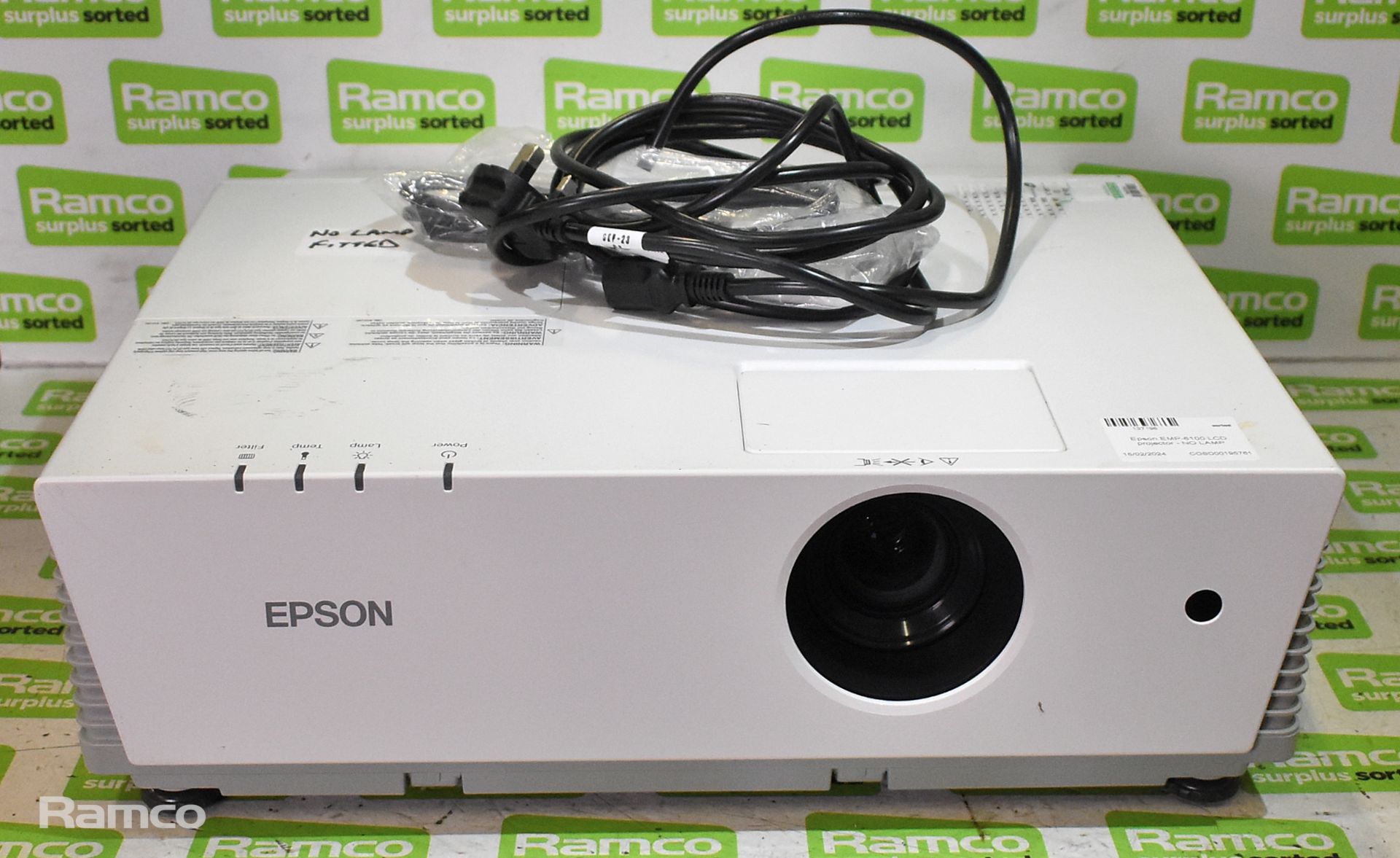 3x Epson EMP-6100 LCD projectors - NO LAMPS - Image 2 of 13