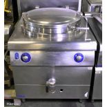 Bonnet stainless steel gas boiling pan with Brita Purity 600 water filter - W 800 x D 1000