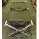 22x Folding field cots - L 1900 x W 700 x H 450mm - SPARES OR REPAIRS