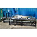 Interroll powered triple roller conveyor system with RM 8731 transfer plates and control panel