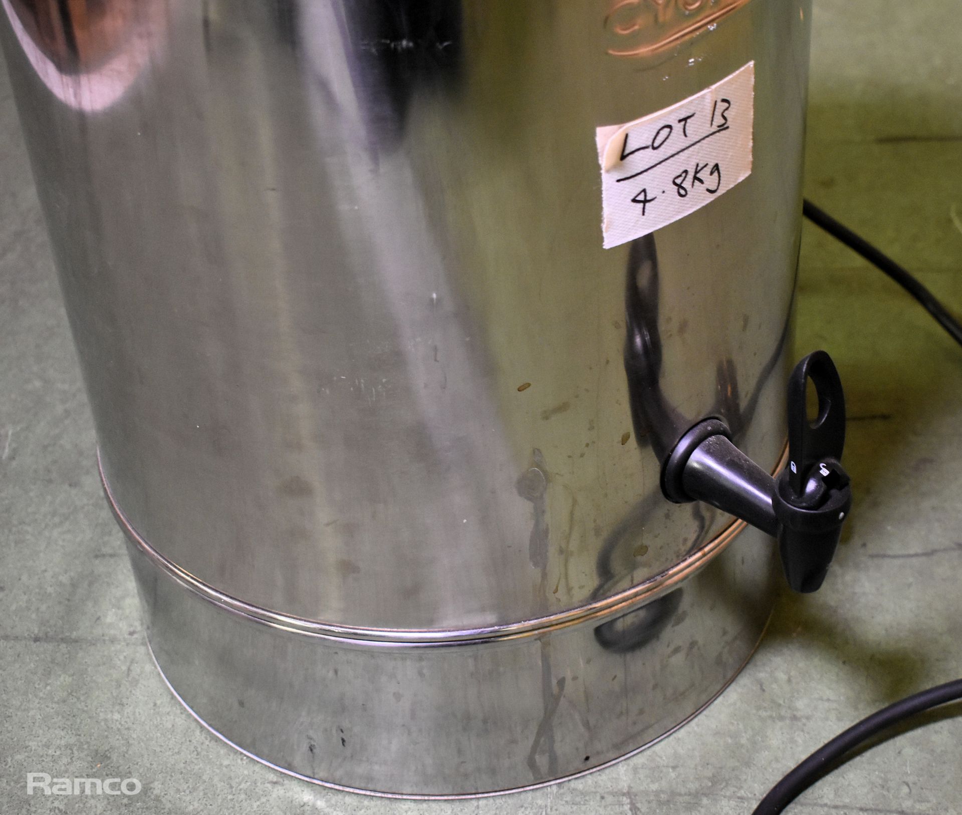 Burco Cygnet MFCT1030 stainless steel 30L manual fill water boiler - Bild 2 aus 5