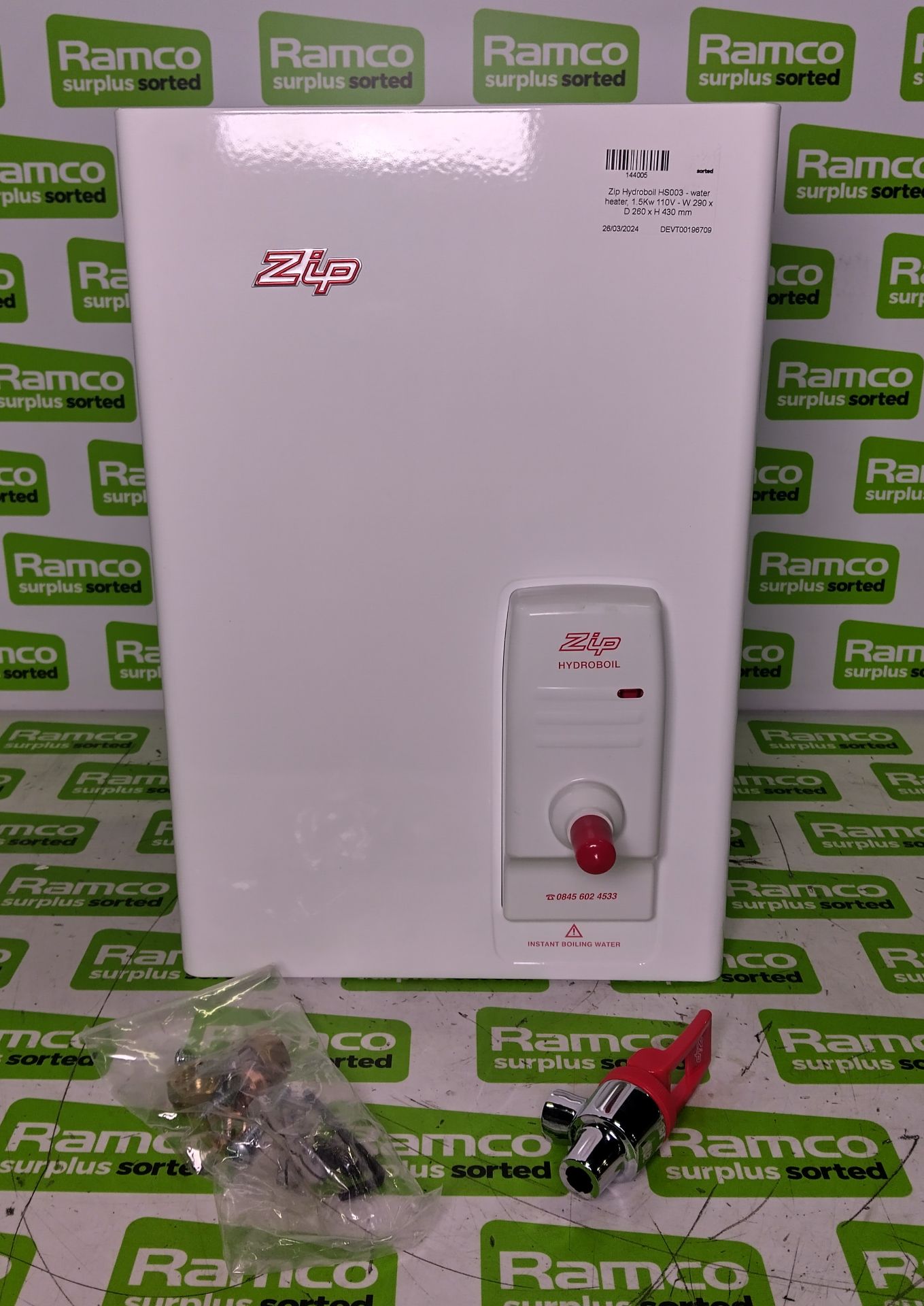 Zip Hydroboil HS003 - water heater - 1.5kW - 110V - W 290 x D 260 x H 430mm