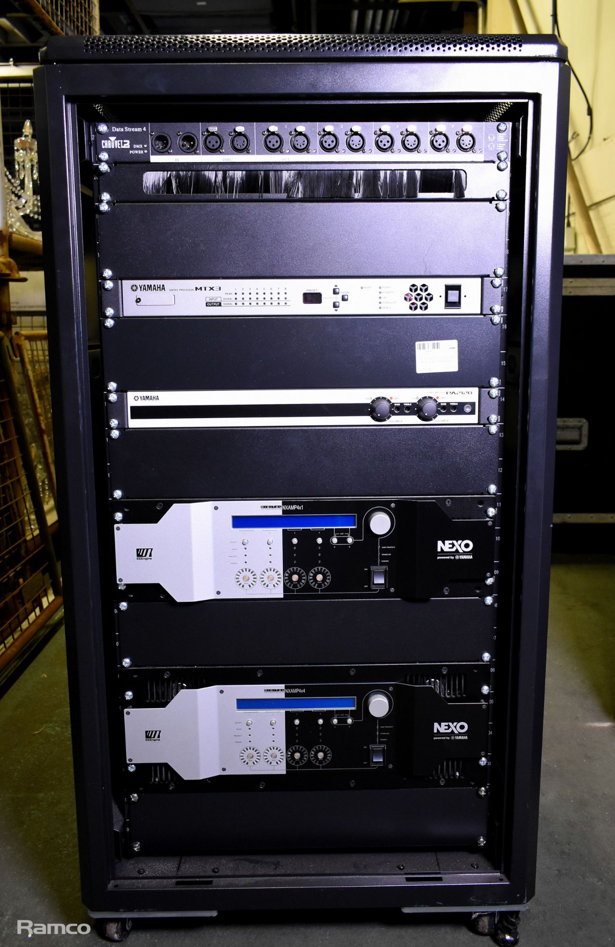 19 inch electronic instrument rack - Black - see description for details - Image 2 of 11