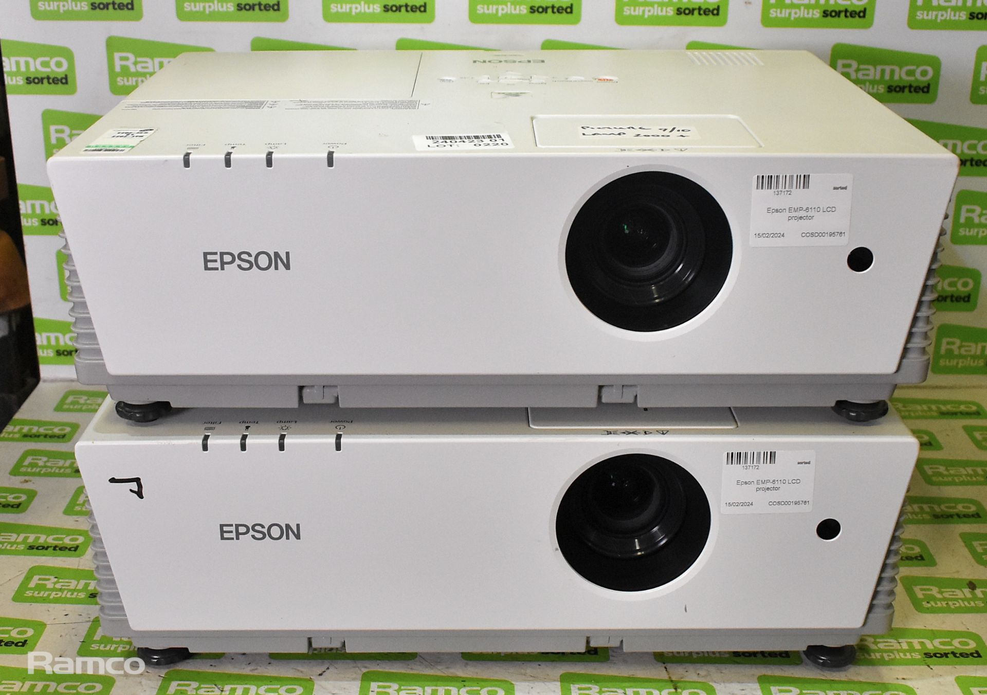 2x Epson EMP-6110 LCD projectors