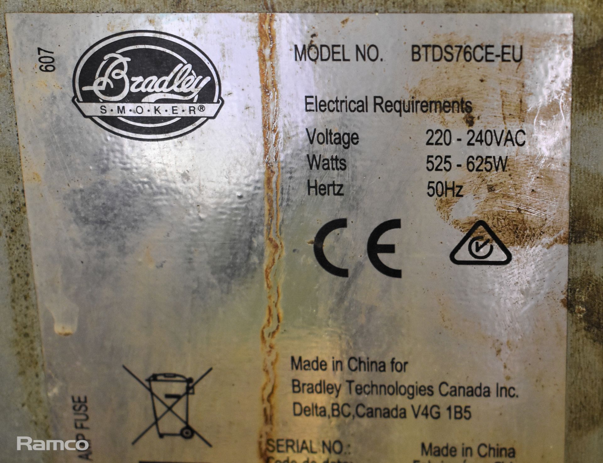 Bradley BTDS76CE-EU smoker - W 630 x D 360 x H 800mm - Image 6 of 6