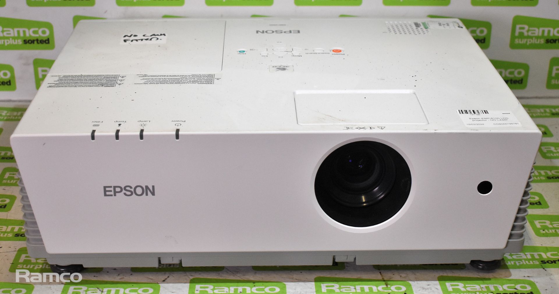 3x Epson EMP-6100 LCD projectors - NO LAMPS - Image 10 of 13