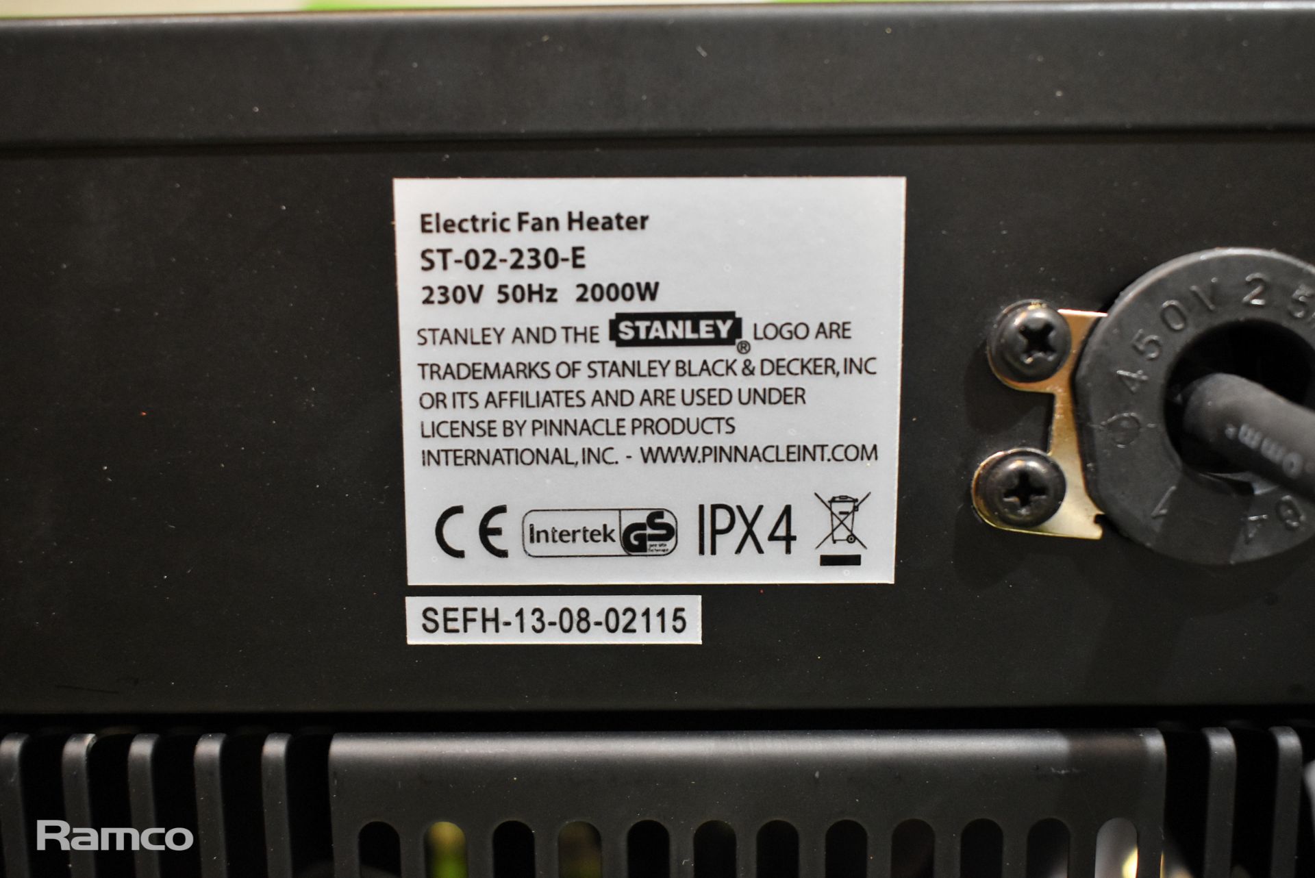 Stanley 2.0kW fan heater - Image 4 of 4