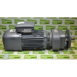 SEW-Eurodrive - RF27 DRN80M4/BE1 - gear electric motor - 1440/108rpm - 0.75kW - 230/400V - 3.5/1.75A