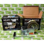 2x Gear winches - unbranded
