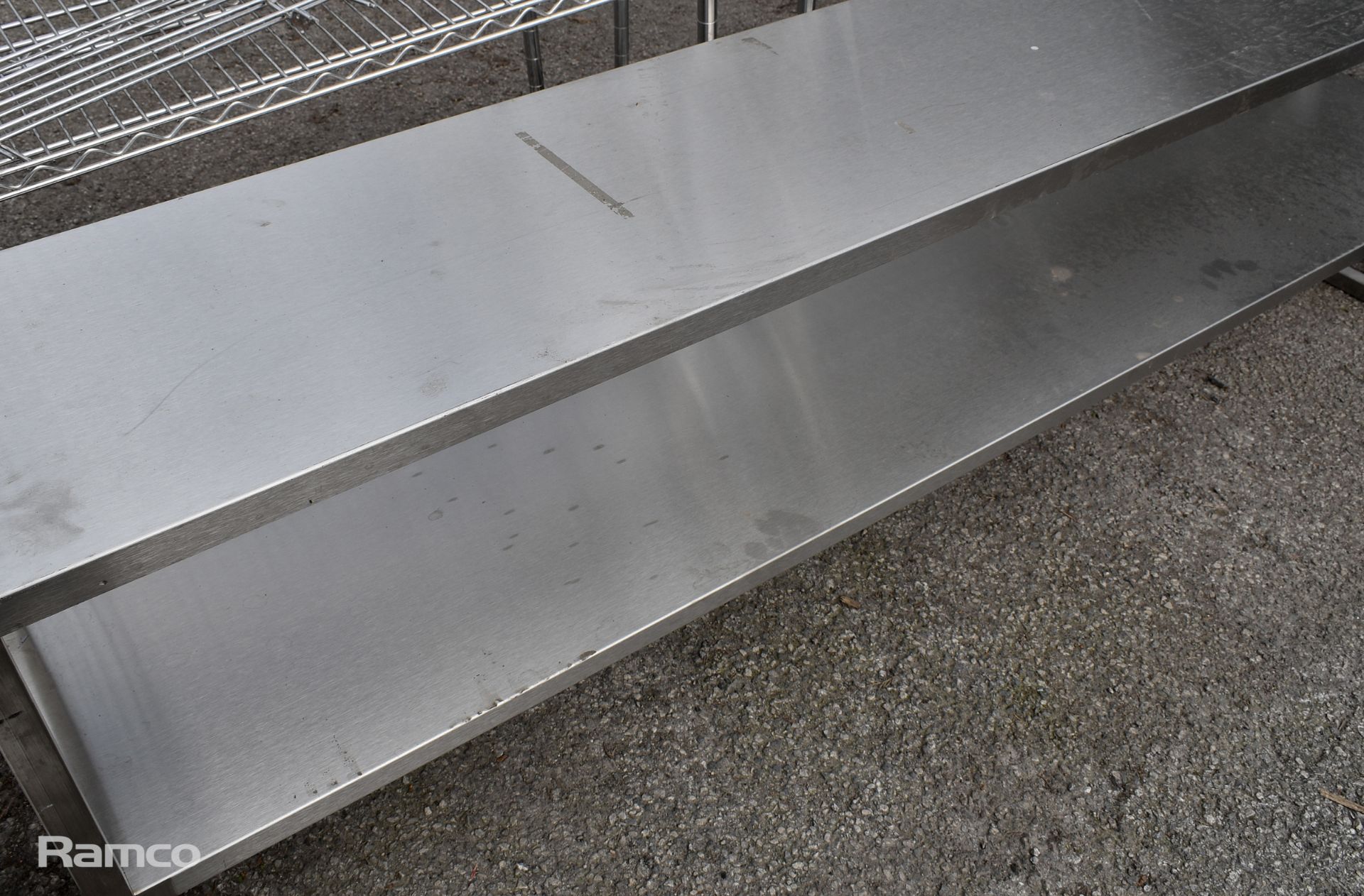 2 Tier Stainless steel shelf - L 2160 x D 400 x H 700mm - Bild 2 aus 3