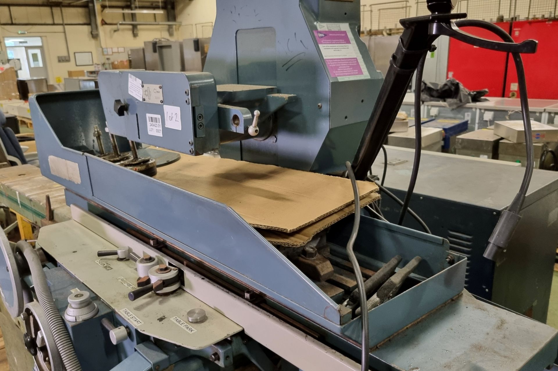 Jones & Shipman Ltd Model 540 surface grinder with dust extractor and coolant tank - Image 6 of 20