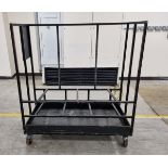 Storage trolley on wheels - W 1400 x D 670 x H 1500mm