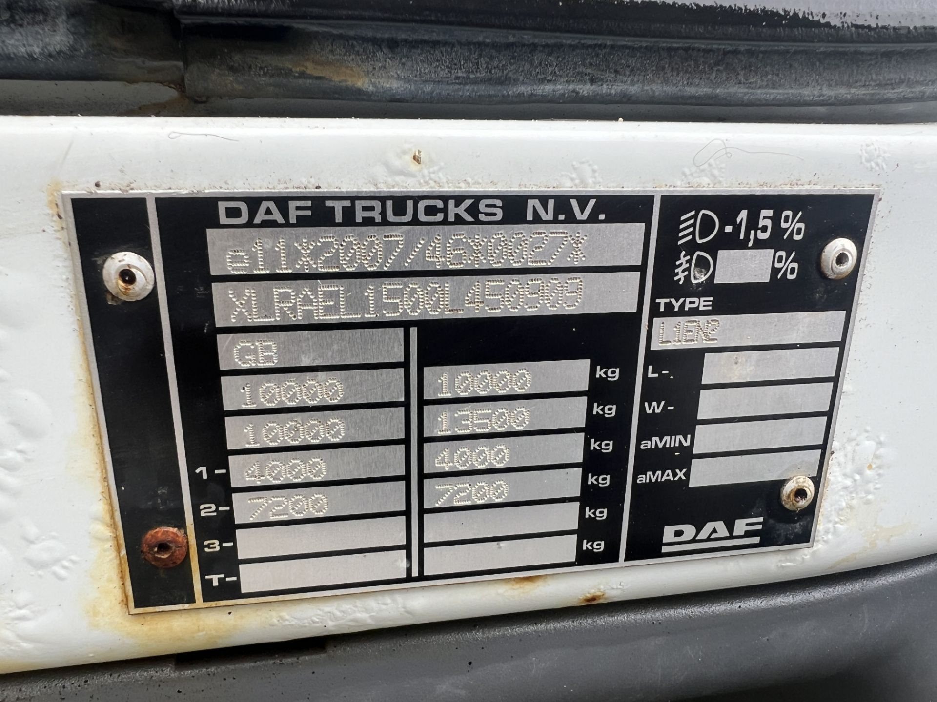 DAF LF Euro 6 refuse wagon - 2016, Diesel, 4500cc - 36,002 miles - MOT until 31 May, keys & V5 - Image 14 of 24