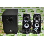 2x Logitech Z323 30W stereo speaker sets with subwoofer