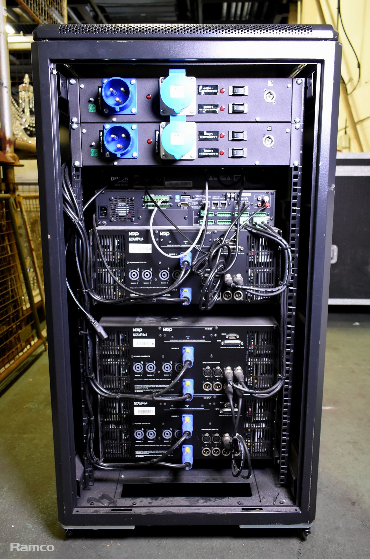 19 inch electronic instrument rack - Black - see description for details - Image 9 of 14