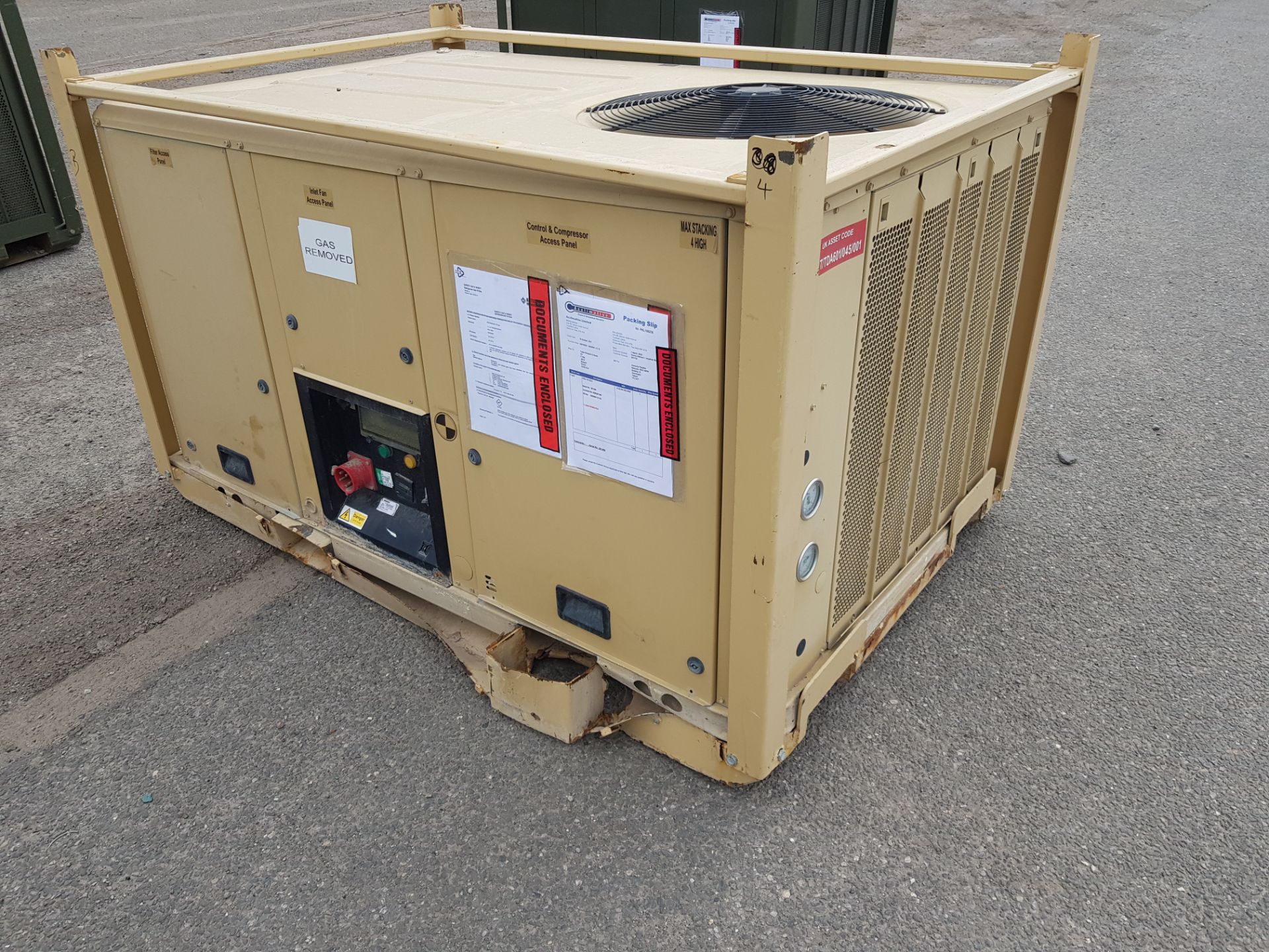 Acclimatise 15kW cooling or heating Environment Control Unit (ECU) - W 1810 x D 1180 x H 1010mm