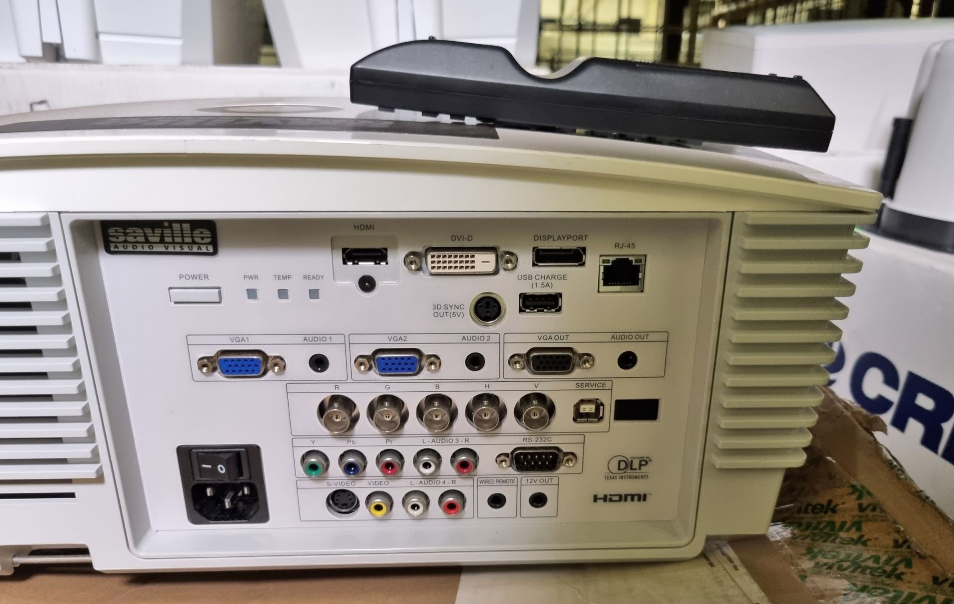 Vivitek D5380U-WNL DLP projector - MISSING LENS & more - see description - Image 7 of 9