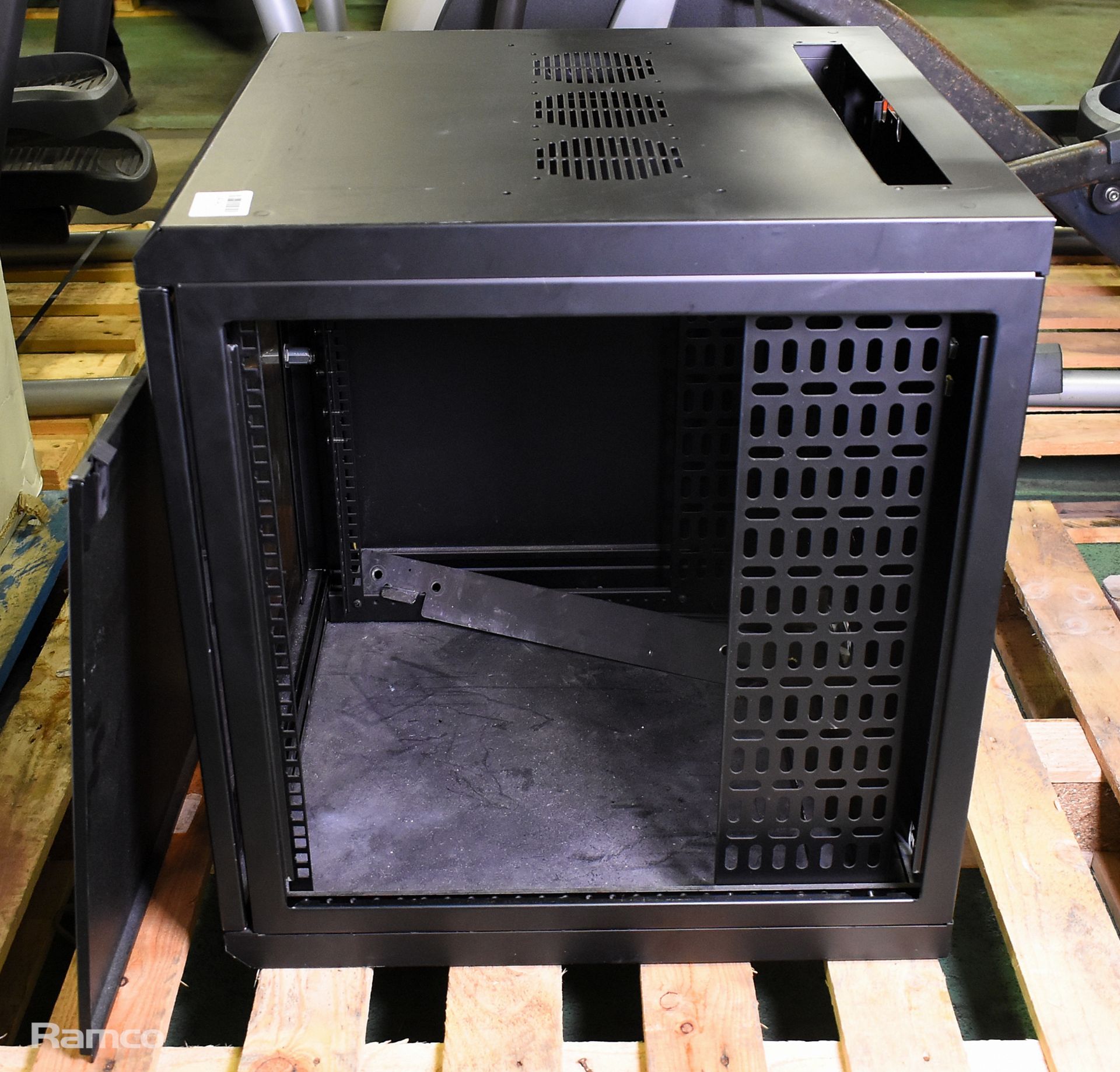 19 inch rack small cabinet - Black - W 600 x D 600 x H 640 mm - Image 5 of 5