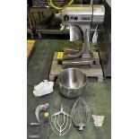Hobart A200N 20L bench mixer with bowl and accessories - W 460 x D 560 x H 780mm