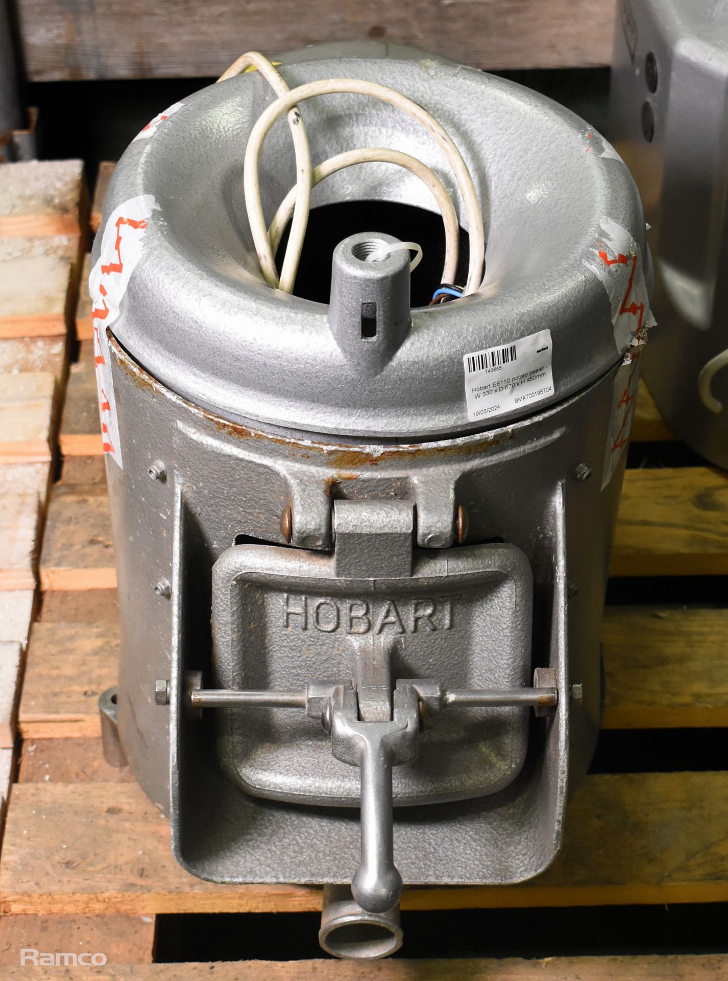 Hobart E6110 potato peeler - W 330 x D 670 x H 450mm - Image 5 of 7
