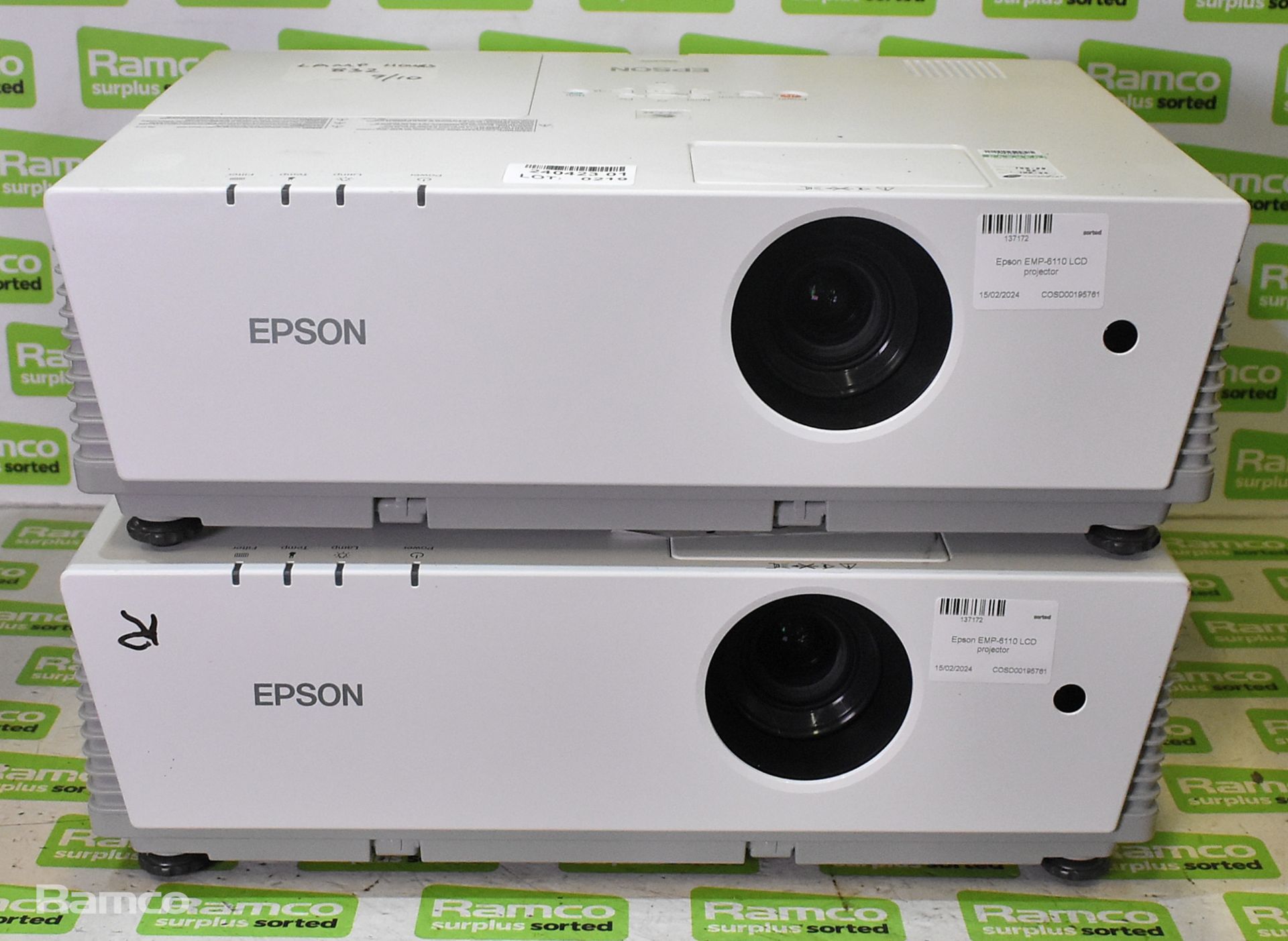 2x Epson EMP-6110 LCD projectors