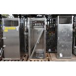 3x West & Beynon stainless steel upright freezers - see description for details